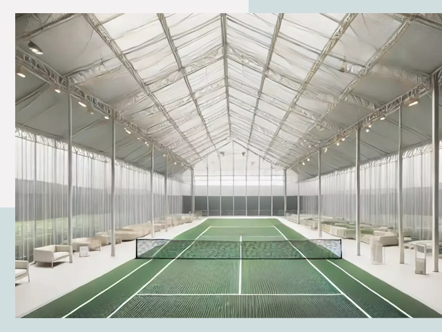 Строительство теннисных кортов в Карпинске