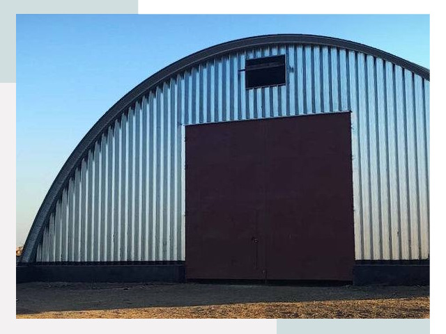 Бескаркасные ангары в Карпинске