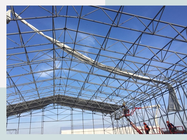 Шатровые ангары от 616 руб. в Карпинске и Свердловской области