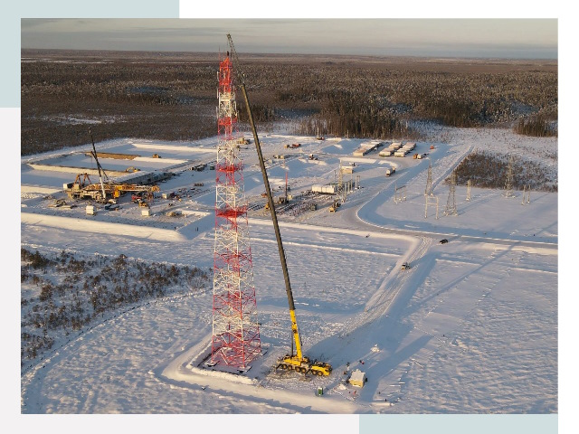 Мачты связи в Карпинске