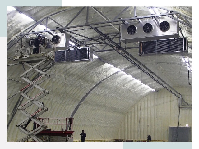Оснащение ангаров в Карпинске