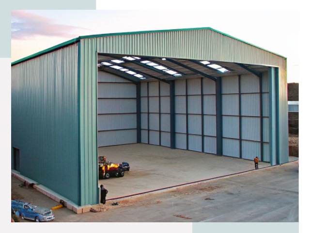 Строительство ангаров в Карпинске